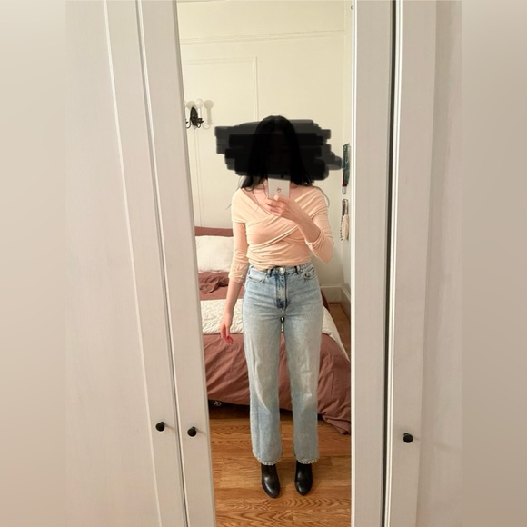 Marcella NYC - Francis Jean - Light Blue, 100% Cotton, Size 25 w/ 28” Inseam - Picture 6 of 15